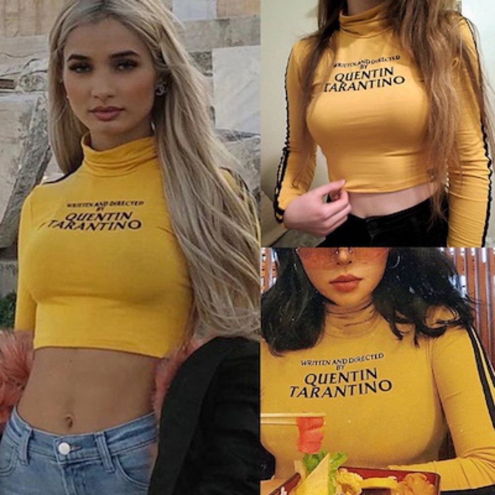 New with tags yellow Quentin Tarantino half/shirt - Picture 5 of 8